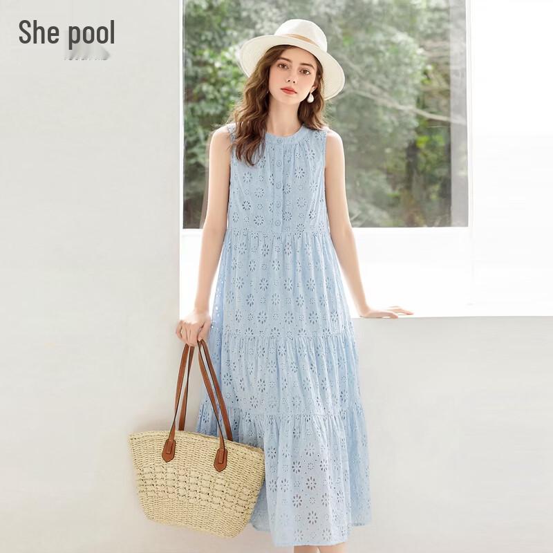 

Women s Round Neck Sleeveless A-Line Midi Dress XL