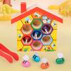 A Game for Classifying The Colors And Shapes of Bee Houses As a Festive Gift.
