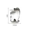 Stainless Steel Snowman Christmas Cookie Cutter Set for DIY Baking