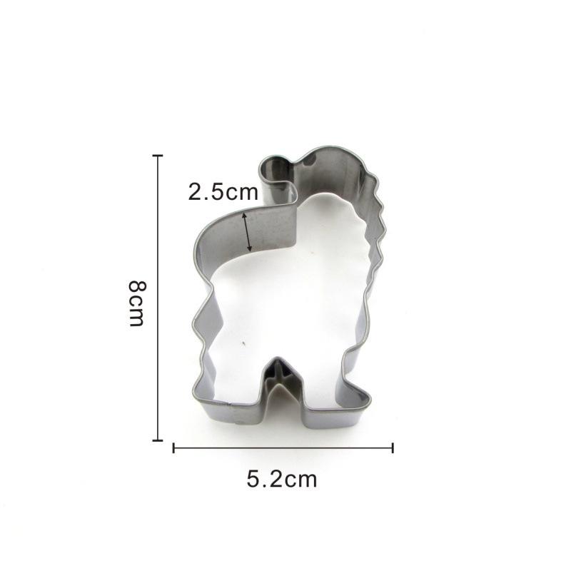 Stainless Steel Snowman Christmas Cookie Cutter Set for DIY Baking