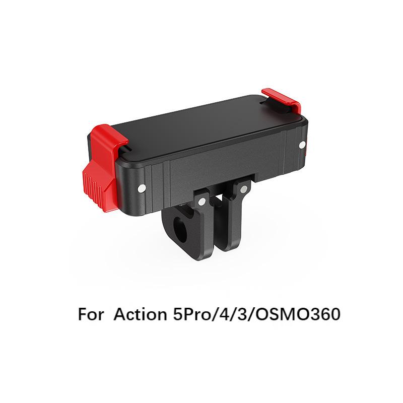 Legierung Magnetischer Schnellverschluss-Adapterbasis für Insta360 Acepro2 X5 Halterungsadapter Halterung 1/4 Gewindeschnittstelle für Action6 5 4