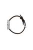 ARNE JACOBSEN BANKERS 53100-1401 Watch, 30mm, Scandinavian Design, Water Resistant (Quiet Design with No Second Hand), White with Black Leather Strap