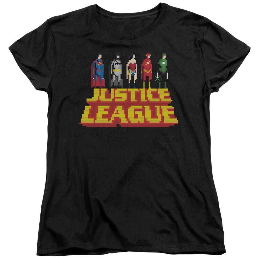 

Justice League Of America Standing Above Women s T-Shirt S
