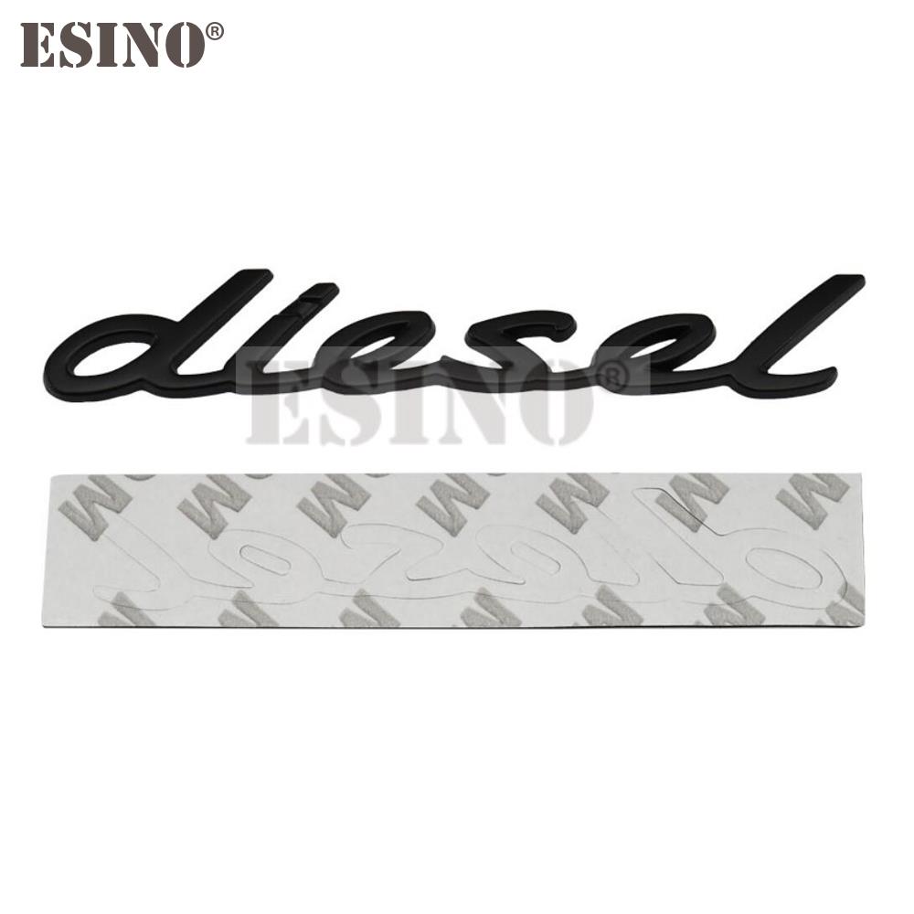 Car Styling 3D Diesel Metal Chrome Zinc Alloy Emblem Logo Car Badge Body Trunk Fender Adhensive Emblem Auto Accessory
