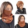 Fashion Windproof Winter Warm Mask Thickened Soft Neck Protection Cover Hanging Ear Face Mask Ski Scarf Mask Outdoor