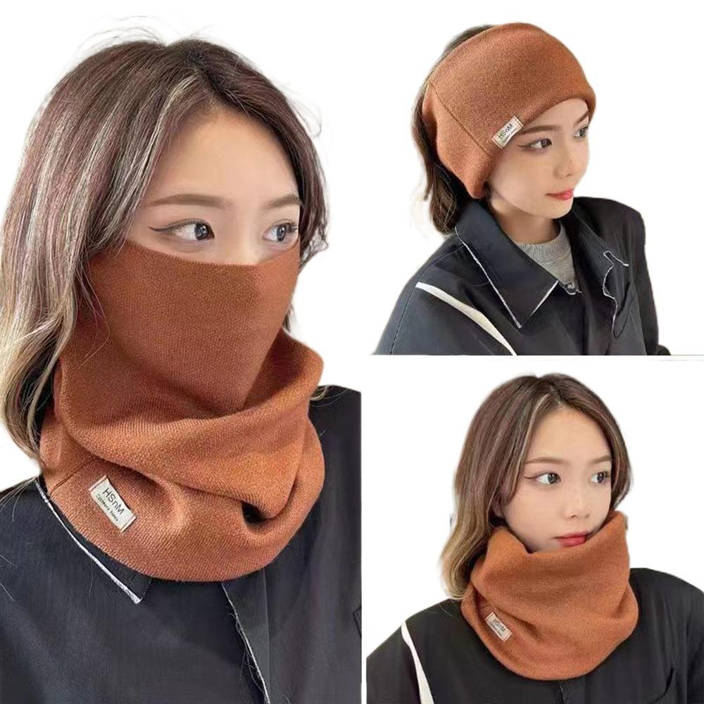 

Cold Weather Fleece Neck Warmer Scarf for Women Unisex Face Mask Cover Ear Bandana Outdoor Activities Winter Accessory 1PCS
