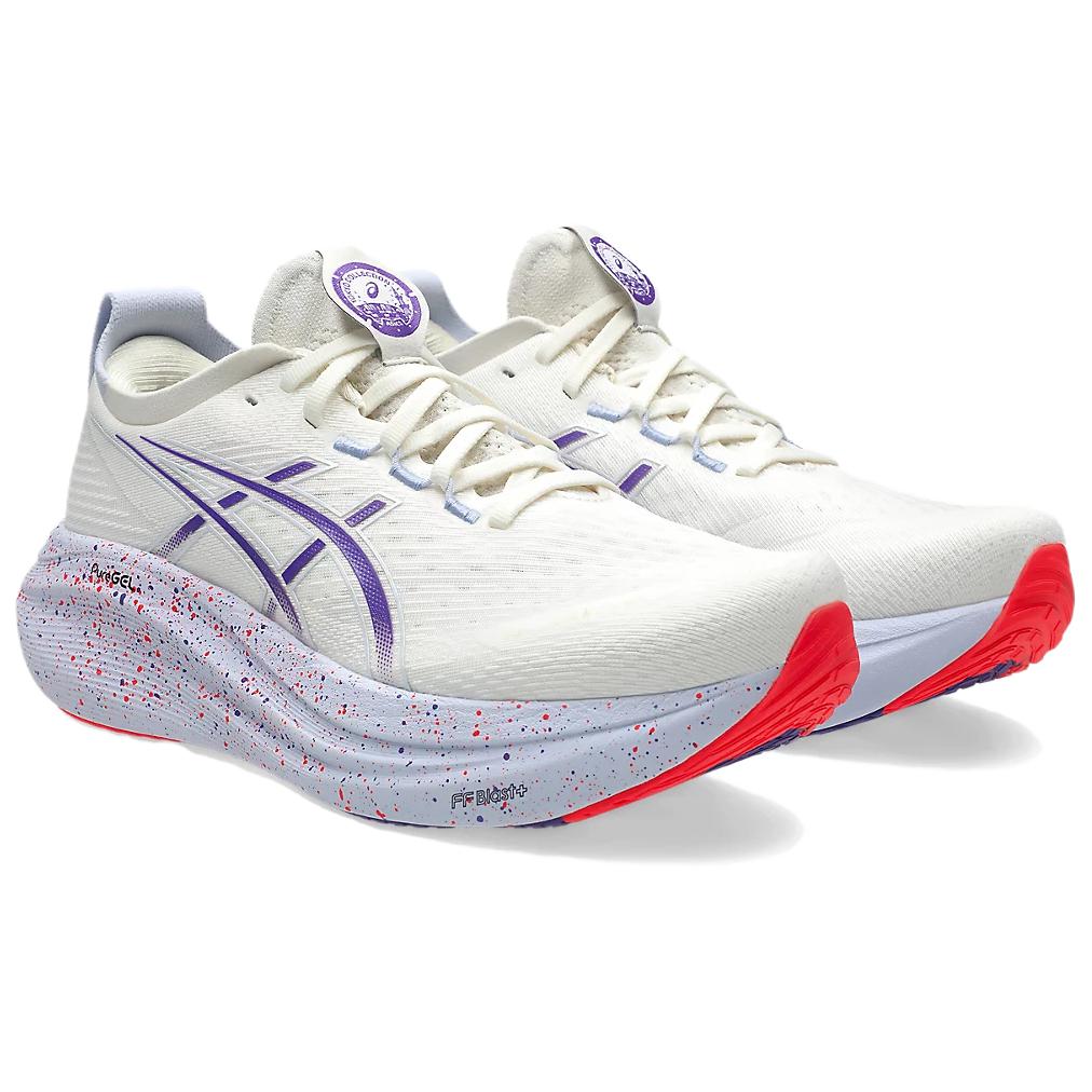 Asics Gel-Nimbus 27 Tokyo Classic Versatile Breathable Running Shoes Men Sneakers White 1011C120-500