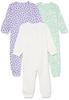 Amazon Essentials 3-Pack Footless Cotton Pajamas, Snug Fit, for Toddlers and Kids, Polka Dots, Bunny, Multicolor, and Forest Animals, Size 90