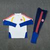 Adult National Team Soccer Training Jerseys Long Sleeve Half Zip Cotton Blend Sports Wear