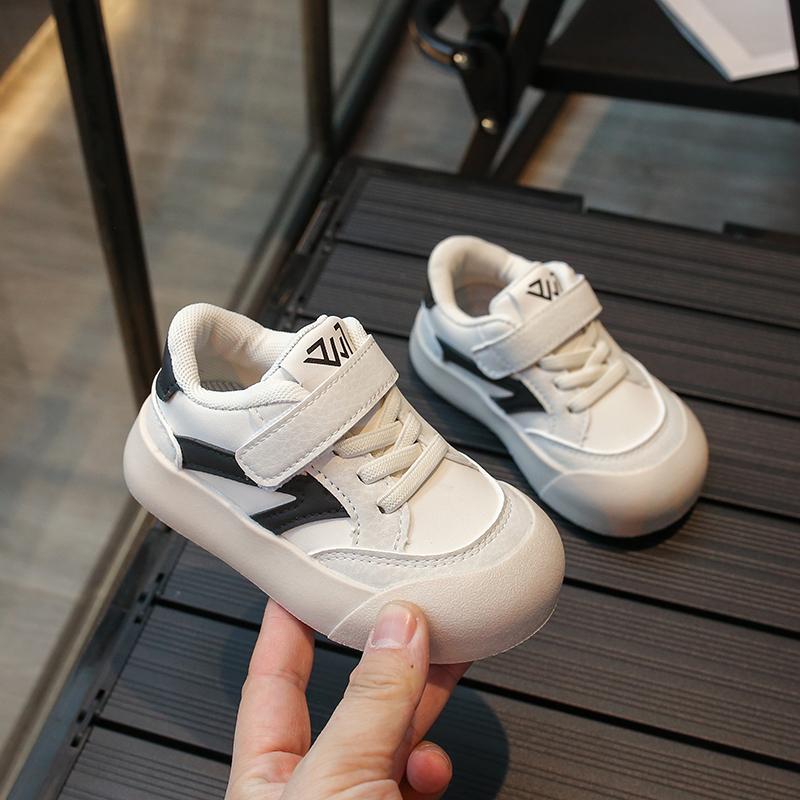 

Boys Girls Sneakers Toes Capped Soft Bottom Kids Skate Shoes Non-slip Fashion 2025 New Brand New Children Casual Shoes Hook&loop 21 бежевый