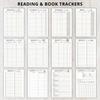 Reading Plan, Reading Book Review Plan, Book Review Log, Monthly Reading Log Librarian Gift, Bookworm Gift