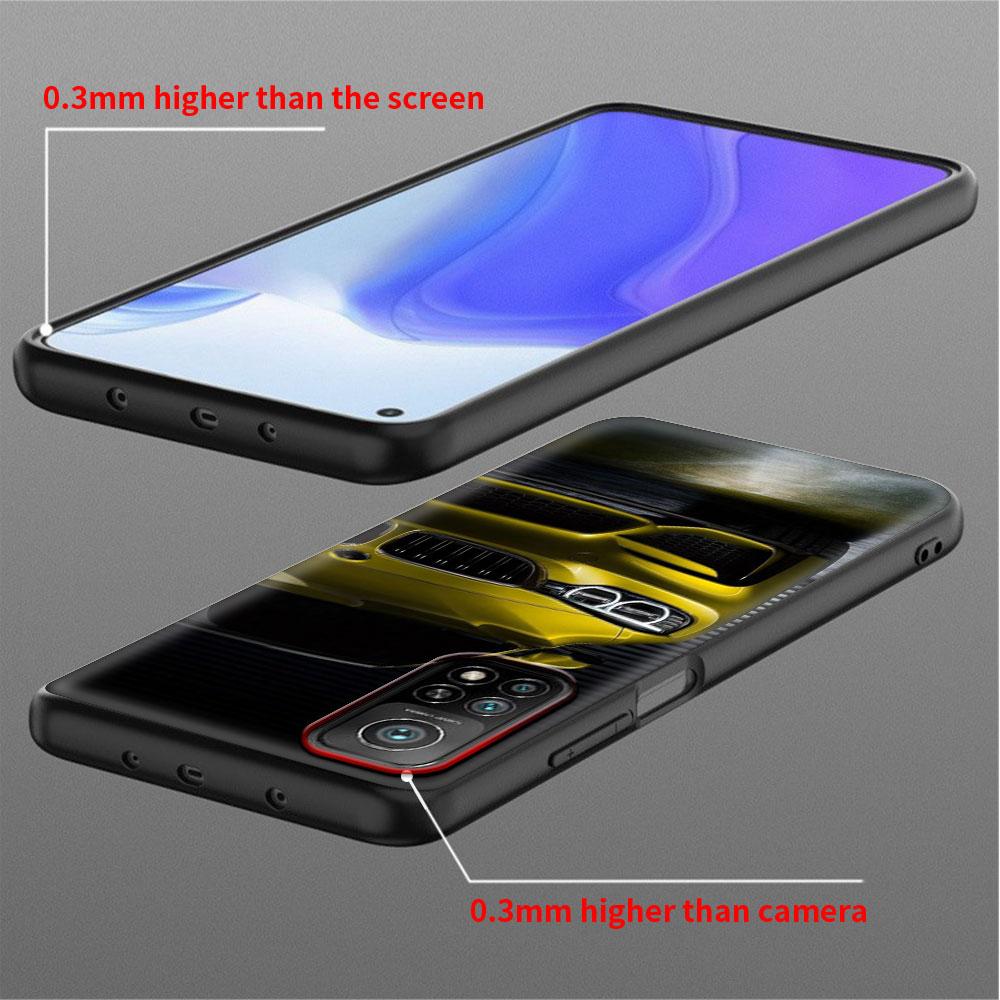 Blue Red Car Case For Xiaomi Mi Poco X3 NFC M4 M3 Pro F3 GT F1 11 Lite Note 10 11T 10T 9T Back Soft Phone Cover