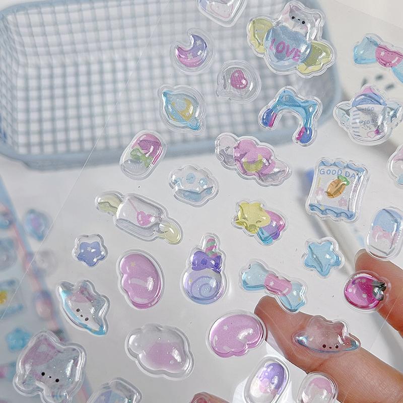 3D Cartoon Animal Stickers Kawaii 3D Decoration Stickers Stationery Sticker Scrapbook Sticker Decals DIY Phone Case Sticker