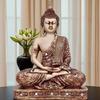 Meditierende Sitzende Buddha Statue, Heimdekoration, Ausstellungsstück Idol, Stein Farbe
