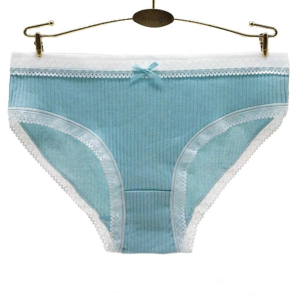 Panties Cotton Sexy Lace Women Underwear Briefs Girls Underpants Lingerie Ladies Intimates 6 Pcs/set