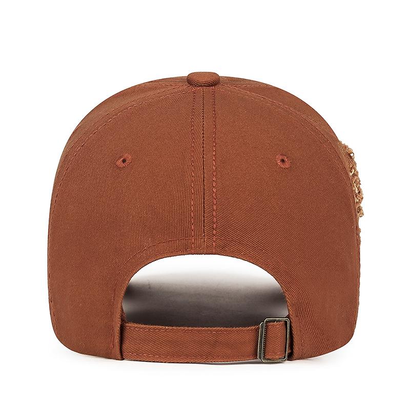 Spring & Autumn Distressed Duckbill Cap - Curved Brim, Ripped Edges, Unique Style Sunshade Hat