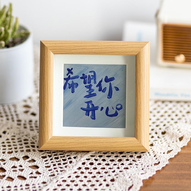 

Oil Pastel 10x10cm Butterfly Specimen Frame, Square Wall Hanging for Calligraphy & Painting 3 inches (can hold 5.5*8.4cm)