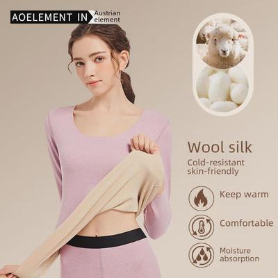 Women's Seamless Thermal Underwear: Thick, Velvet-Lined for Autumn and Winter