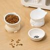 Ceramic Cat Bowl Slanted Mouth Dog Food Feeding Basin Non-Slip Pet High Foot Protection Cervical Spine Pet Drink Water Bowl