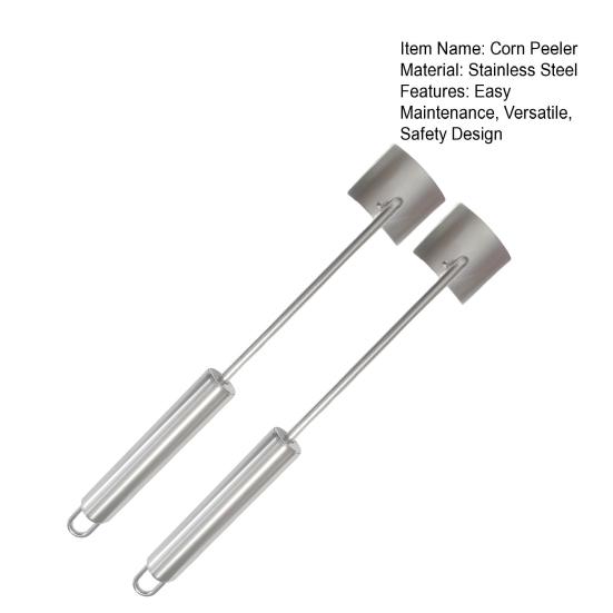 2 ks Škrabka na kukuřici Nerezová ocel Odstraňovač kukuřičných klasů Rychlý odstraňovač kukuřičných zrn Bezpečné pro prsty
