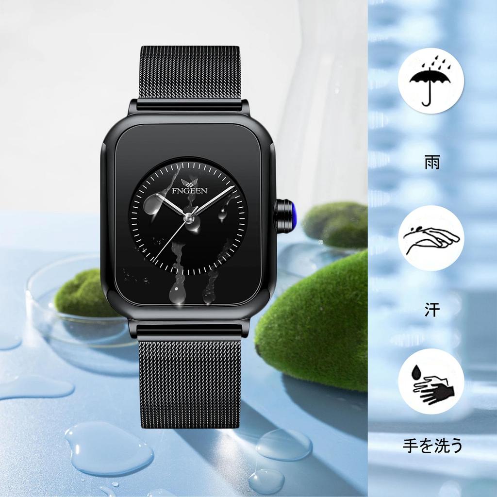 RORIOS Watch Simple Quartz For Commuting To School or Examination Sports Adults Popular Casual Stylish Christmas Birthday Present Black Women's