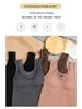 Women's Slim Elastic Chest-Pad Warm Vest with Velvet Suspender, Autumn/Winter Base Layer.