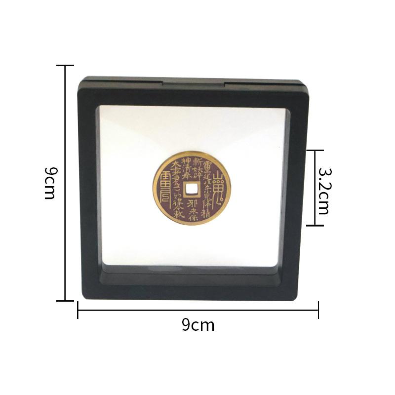 Antique Brass Coin Picture Frame With Chinese Lucky Money Design Prosperity Decoration Collectible Artifact For Home Office