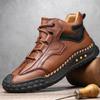Podzimní/jarní Pánské vysoké turistické boty Ležérní tenisky Ručně vyráběné kožené boty