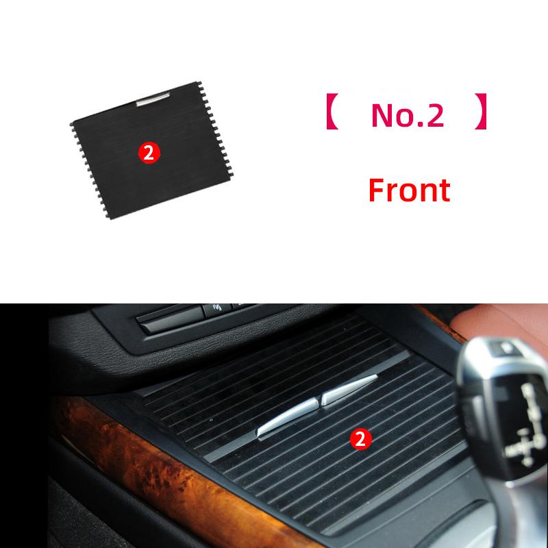 Car Center Console Cup Holder Cover Slide Roller Blinds Storage Box Zipper Sliding Cover For BMW X5 E70 X6 E71 E72 2007-2014