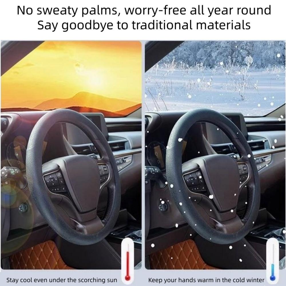 Anti-Slip Silicone Steering Wheel Cover - Universal Fit, Soft And Odorless, Durable For All Seasons