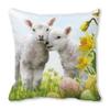 Home Decor Spring/Summer Pillowcase Animal Cat Dog Duck Sheep Print Cushion Cover Sofa Polyester  Funda De Almohada