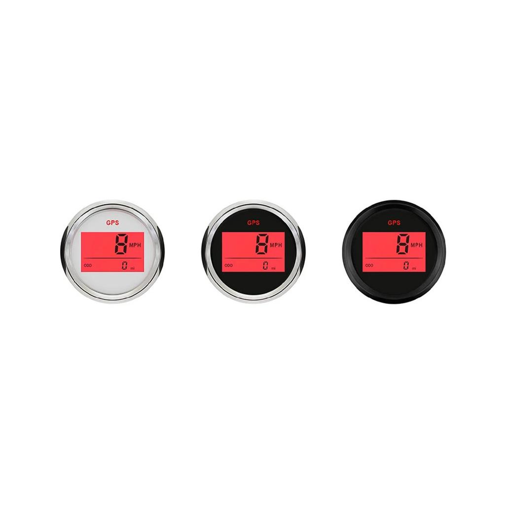 ELING New 52mm 2" Digital GPS Speedometer Odometer Kit for Car Boat Motorcycle Auto Replacement Round Gauge 12V 24V