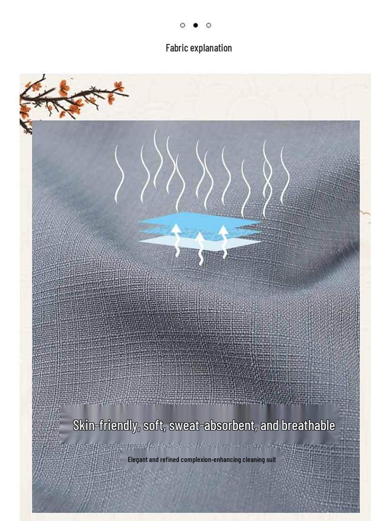 Women's & Men's Short-Sleeve Cleaning Uniform for Hotels and Property Services