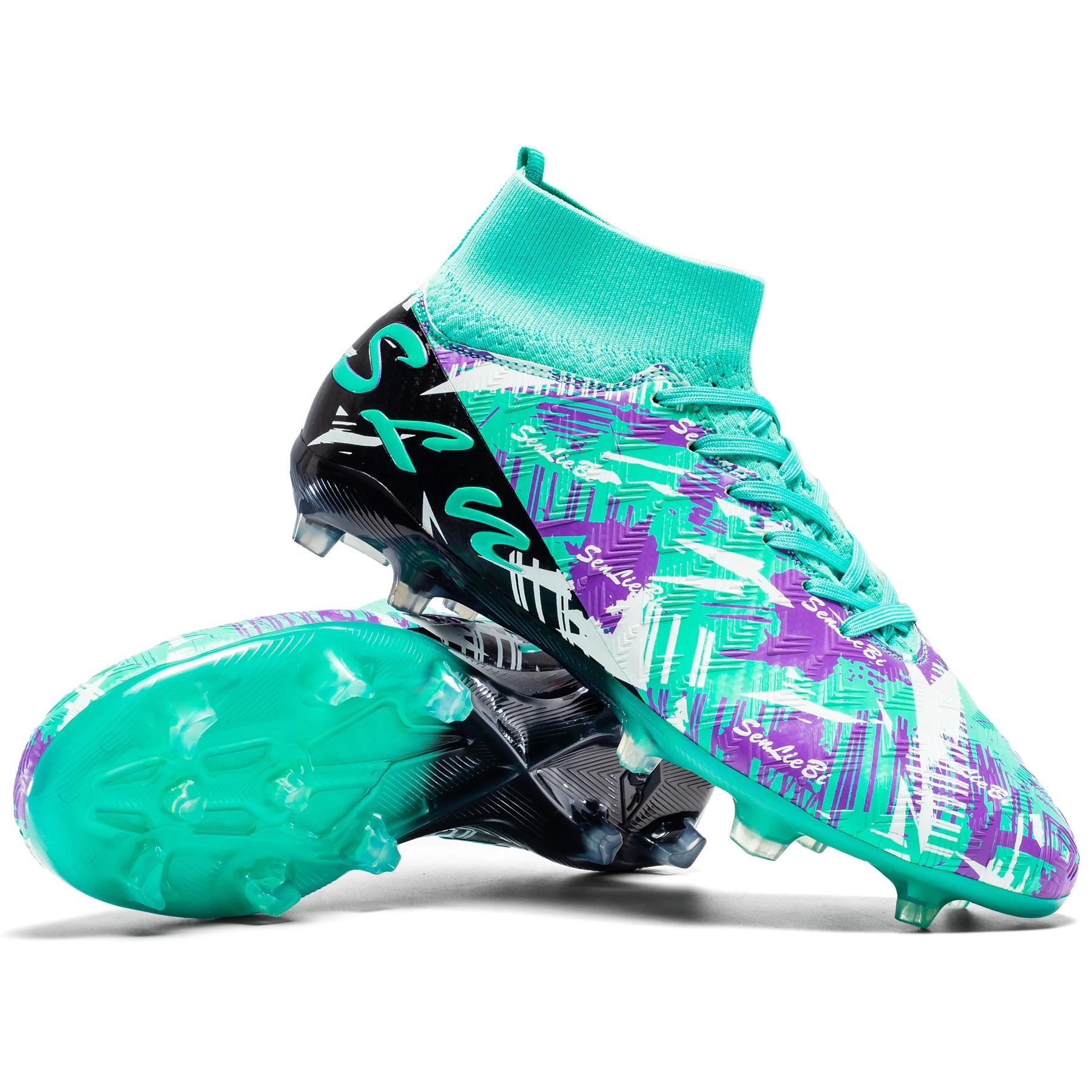 

High Top Football Boots Men Soccer Shoes Professional Football Field Cleats Teenager S Athletic Sneakers Soccer Training 41