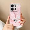 For Infinix Note 30 Pro 30i 30 VIP Phone Case Cute Panda Letters Soft High Quality Liquid Silicone Shockproof Couple Back Covers