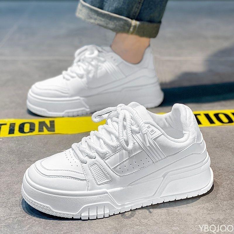 Fashion Men's autumn new breathable simple comfortable shoes niche design versatile sports thick soled casual non slip board shoes