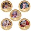 Queen Elizabeth of England, Electroplated Commemorative Medal, Craft Gift Coin, Gold Coin, Commemorative Coin
