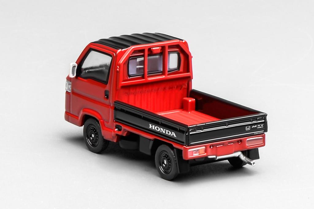 FREESTYLE MOTORHELIX Scale Honda ACTY Truck Town Spirit Color Style Flame Red x Black Finished Product M65602 1/64