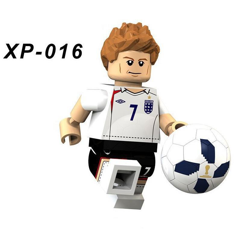 Football Sports Star Model 4.5cm Bricks Series Characters Mini Action Figure Building Blocks Kids Toys For Education Gifts