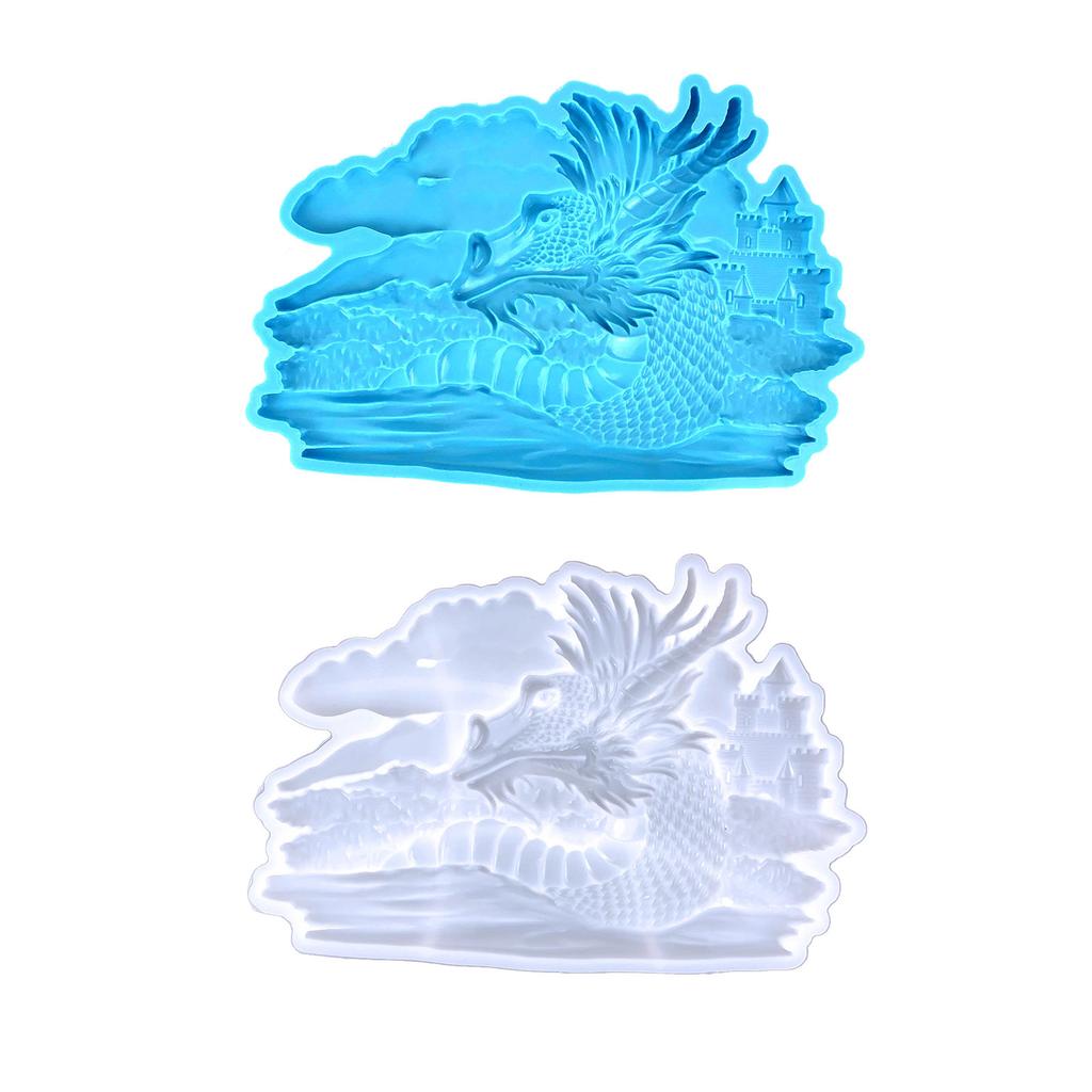 Dragon Pendant Wall Hanging Mold Wall Stickers Dragon Wall Hanging Semi-dimensional Dragon Ornaments Silicone Molds