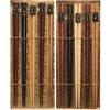 Nagao Natural Wood Hexagonal Twist Set of 10 & Chopsticks, 22.5cm,