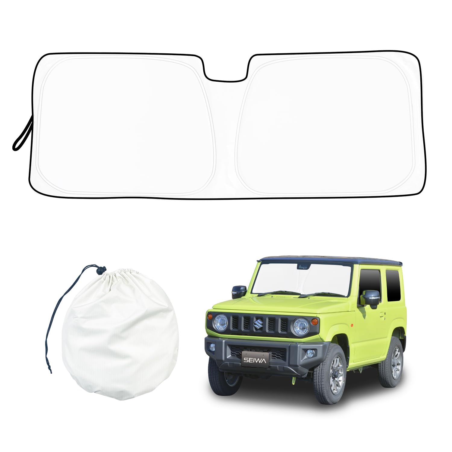 

SEIWA Blocking for Suzuki Jimny Sierra Made with Radiant Cooling Radicool Sunshade Easy UV Light Heat Heat Perfect for Car and Protecting and Disaster