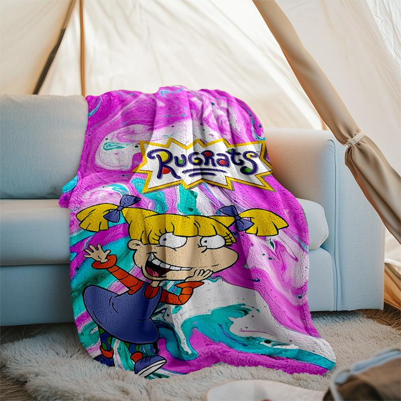 Rugrats Printed Throw Blanket—soft,warm;versatile Blanket for All Seasons—perfect As &air-conditioning Throw,nap Blanket