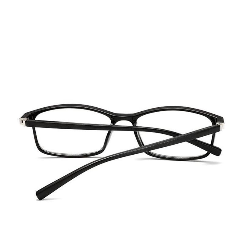 Anti-Blue Light Reading Glasses Magnifier Retro Square Blue Light Blocking Hyperopia Eyeglasses Power 0 +1.0 +1.5 To +4.0