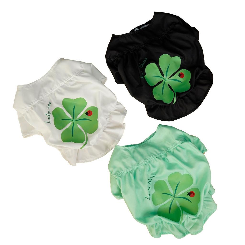 Pet Clothes Coat St. Patrick's Day Dog Cat Irish Spring Summer Clover Green Festival