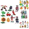 Plants Vs Zombies Series Egypt Private Wild West Pvc Toy Action Figures Set New Fun Easter Decoration For Kids
