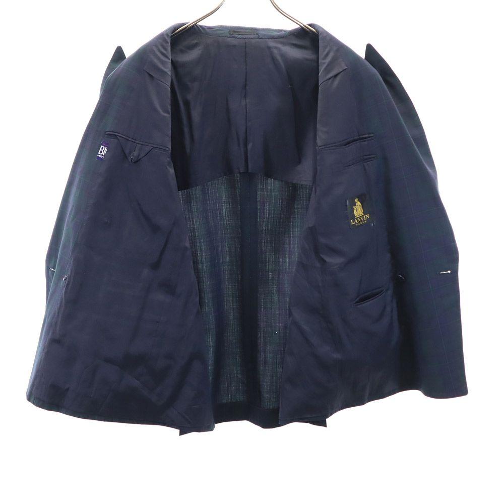 Lanvin 90s Wool Old Long Sleeve Tailored Jacket ST48-55 Navy System Men's Used