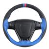 Anti-slip Soft Artificial Leather Car Steering Wheel Cover 38cm Steering-wheel With Needles And Thread Auto Interior