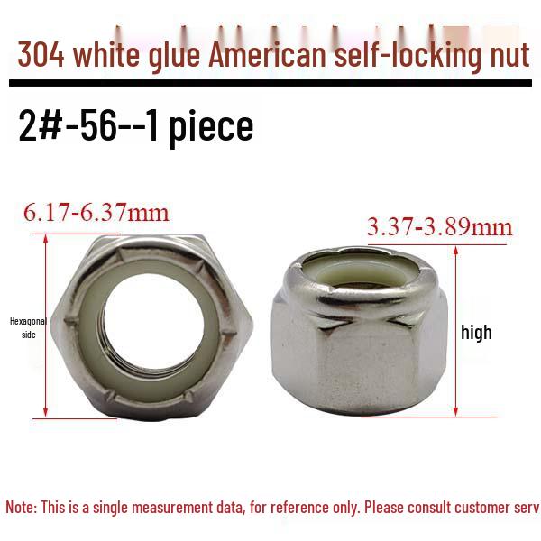 Imperial 304 Stainless Steel Nylon Lock Nut 1/4-20, 10#-24, 3/8-16