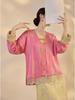 Elegant Chinese National Style Women's Spring Embroidered Top and Skirt Set